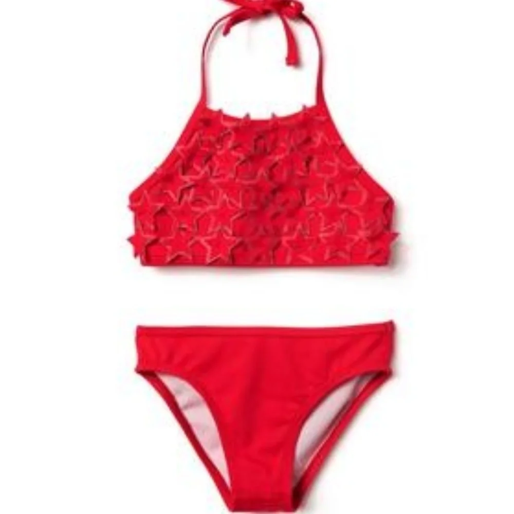 Gymboree 2018‎ Red Star 2 Piece Swimsuit Bi…